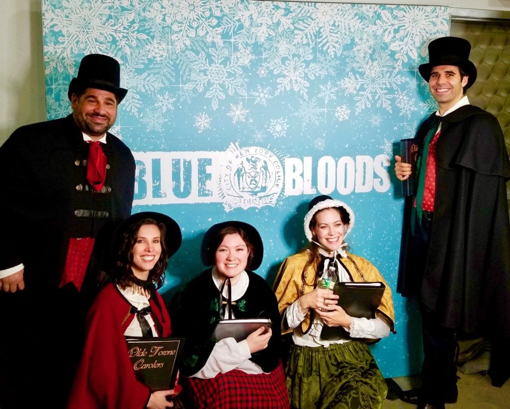 In 2018, we were privileged to first perform at the Blue Bloods' TV show's Christmas party in Brooklyn.