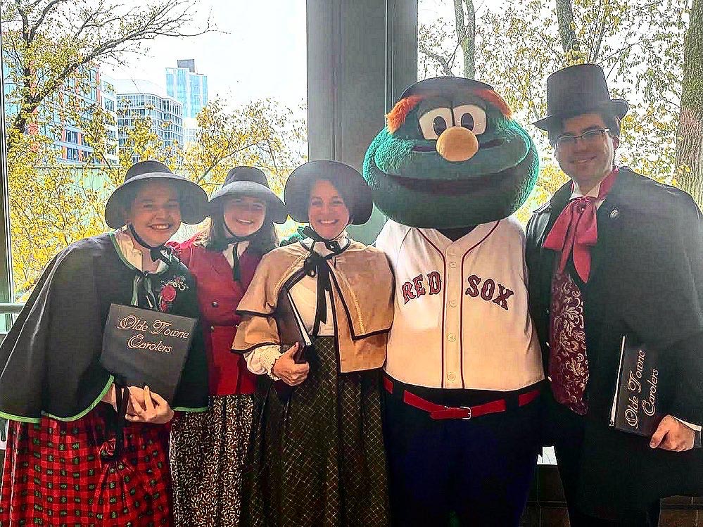 Boston carolers perform for Red Sox at Fenway Park