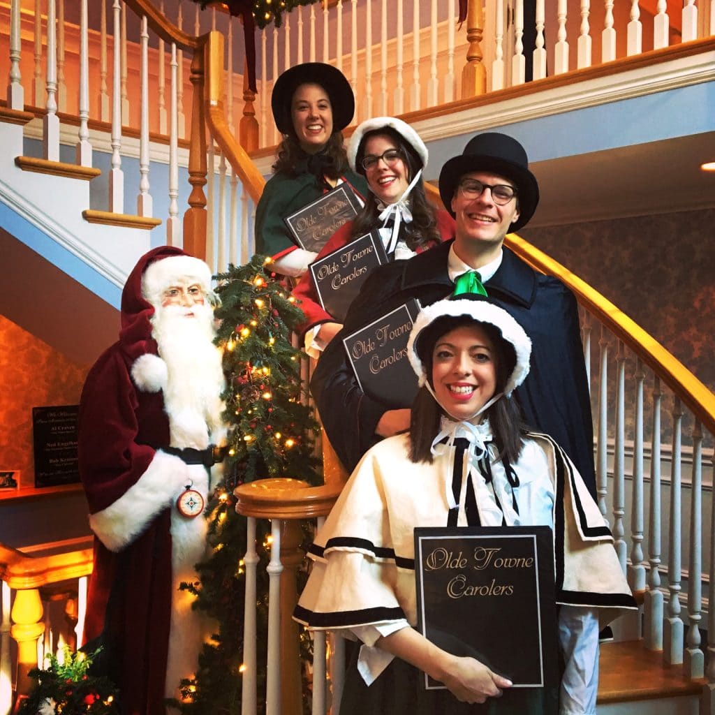 Caroling for a private brunch party in Lynnfield, MA.