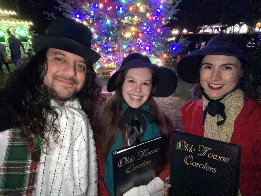 Caroling for the annual Windham, NH Tree Lighting.