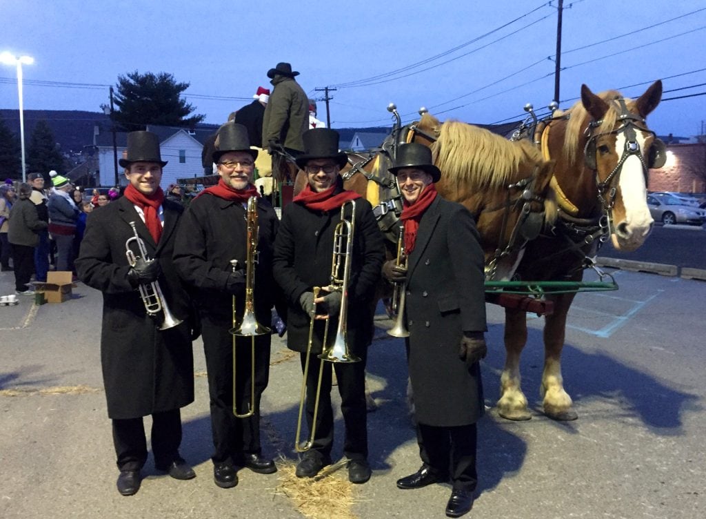 The Brass Quartet at Snow Forge in 2016.