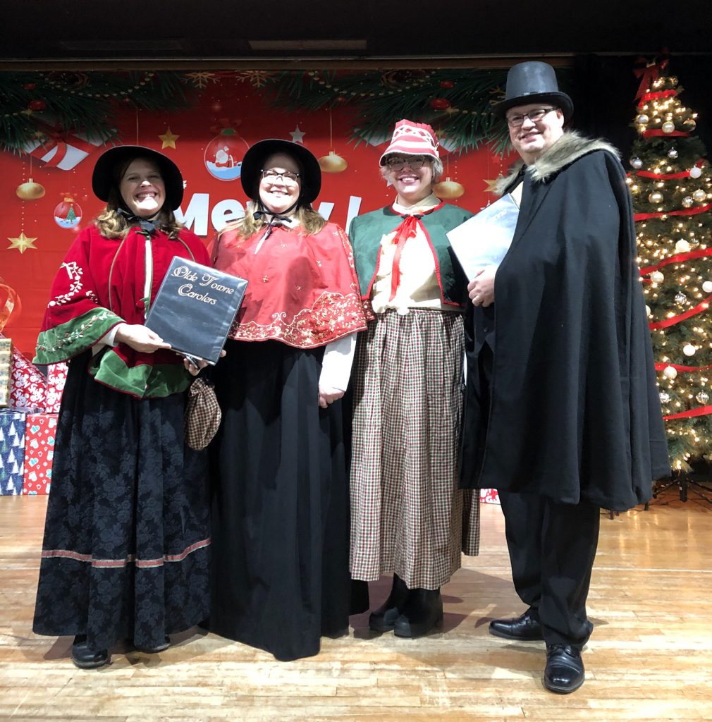 Caroling for the Bedford Park, IL annual tree lighting.