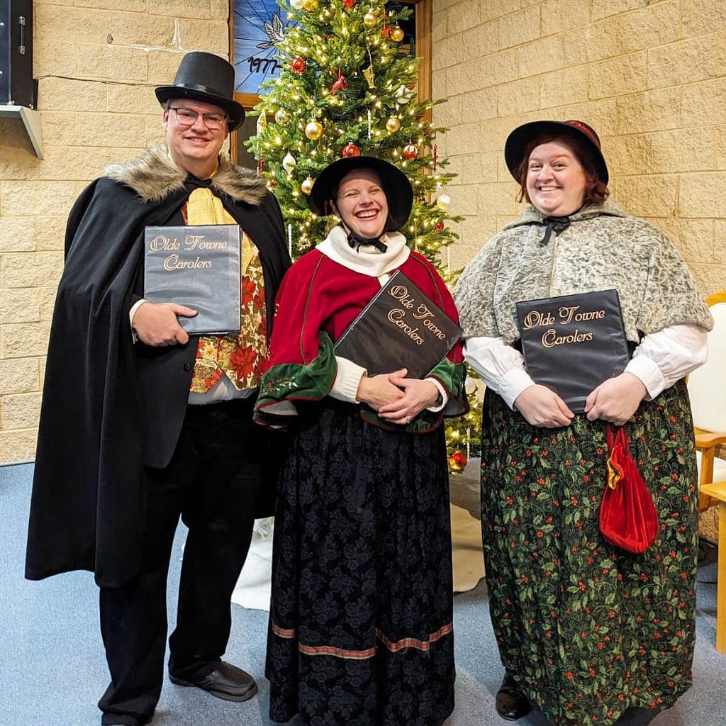 Peder, Darlene, and Kat carol for Heritage Presbyterian Church in Carol Stream, IL.