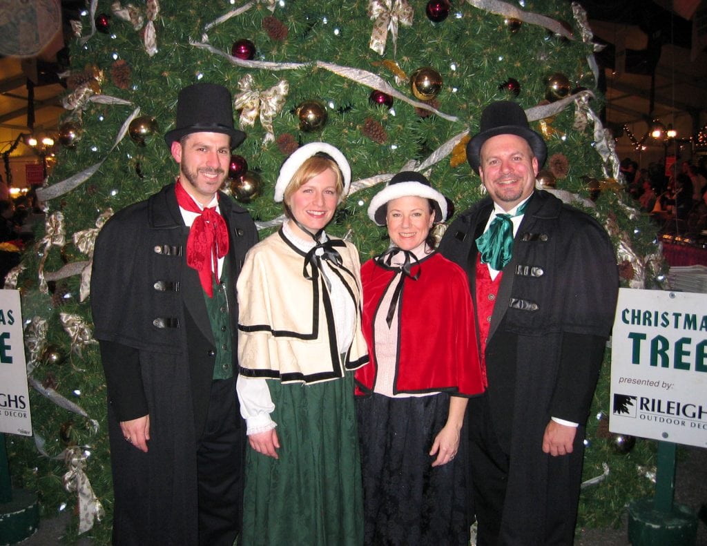 Brian, Jennifer, Carrie, and Matt at Christkindlmarkt - an early appearance!