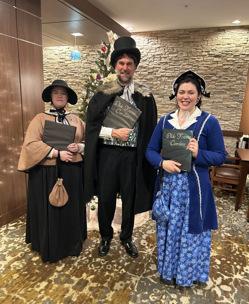 Performing for the residents at Brightview Rolling Hills, a senior living facility in Catonsville, MD.