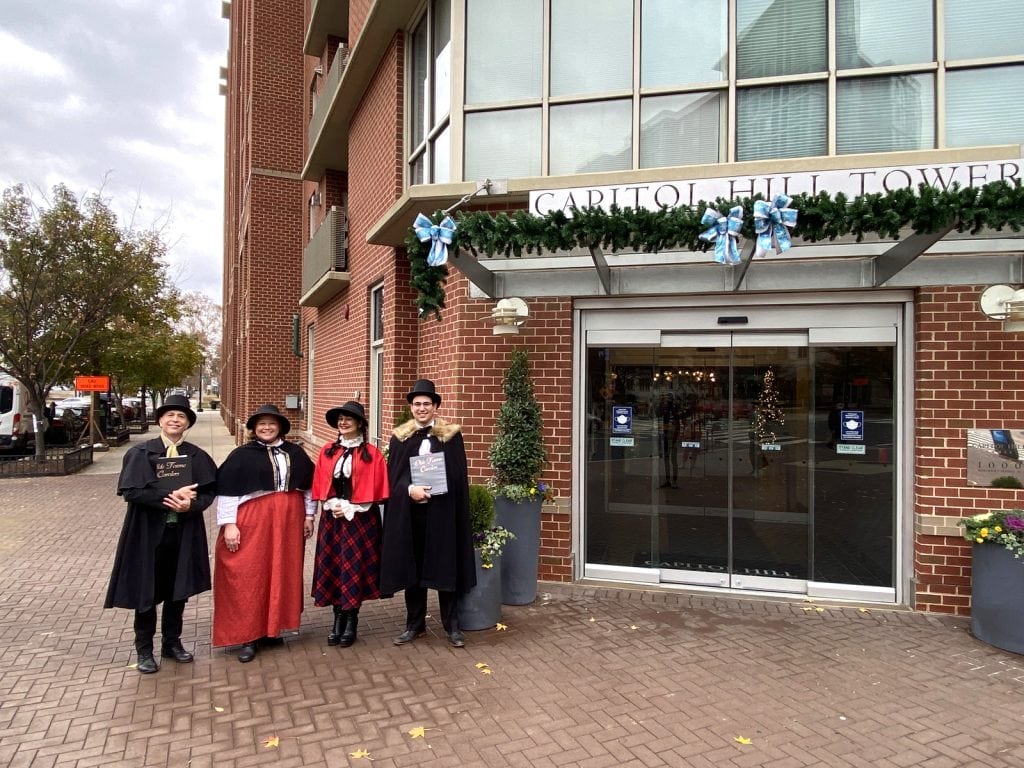 Our carolers made a return appearance for DC Action Lab in 2021.