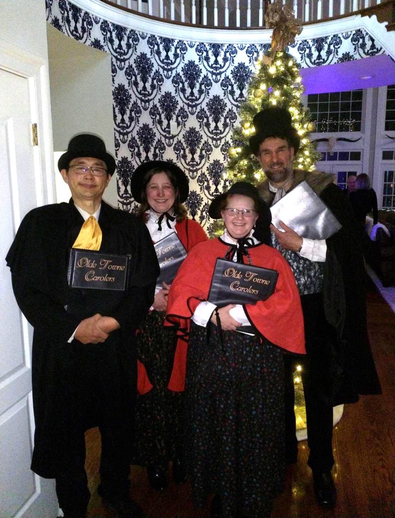 Our DC carolers perform for a private Christmas party in Gambrills, MD.