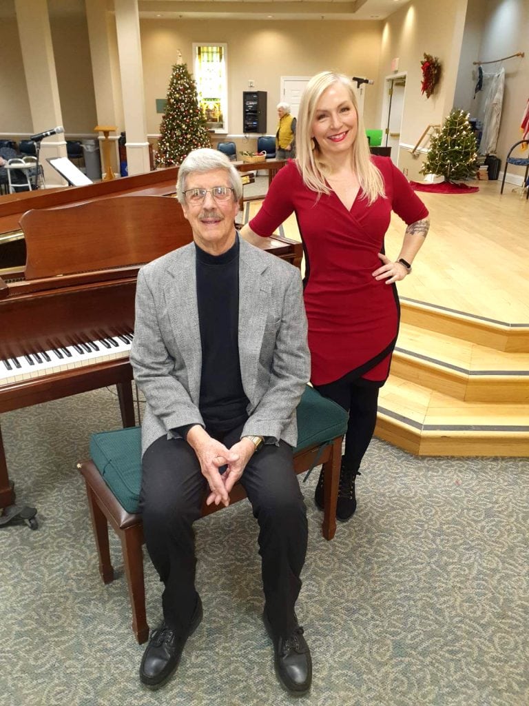 Jennifer and Terry, prior to their 2022 performance at Frederick Living in Zieglerville, PA.