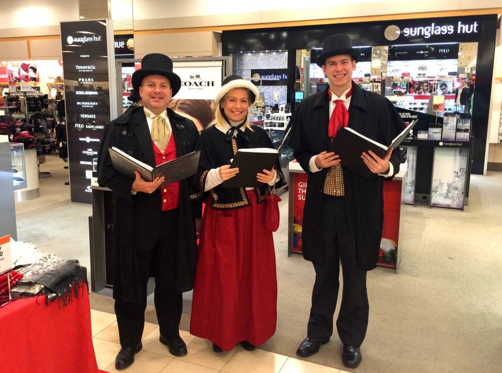 Performing at Macy's at the Lehigh Valley Mall in Allentown, PA.