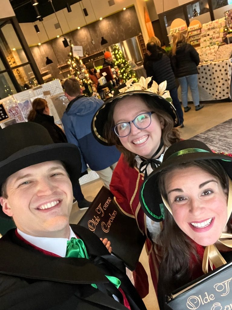 Caroler selfie!