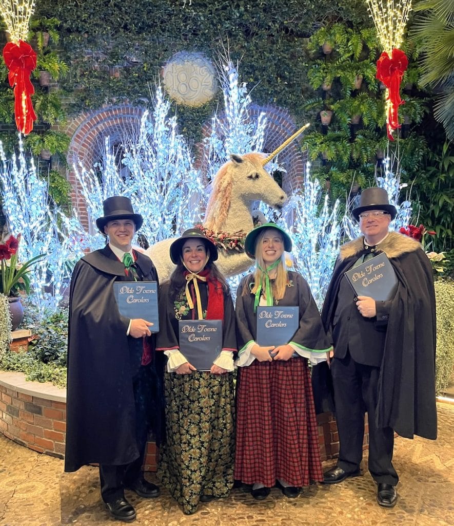 Caroling for Pittsburgh's beautiful Phipps Conservatory & Botanical Gardens.