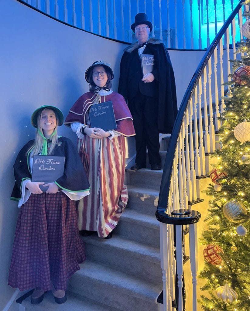 Stopping by a private home for a Christmas party in the Pittsburgh burbs.