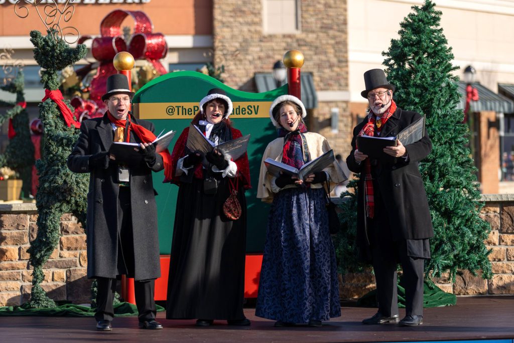 Caroling at the Promenade Saucon Valley.
