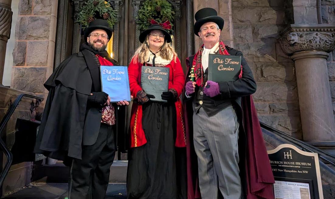 Washington DC carolers at Heurich House Museum